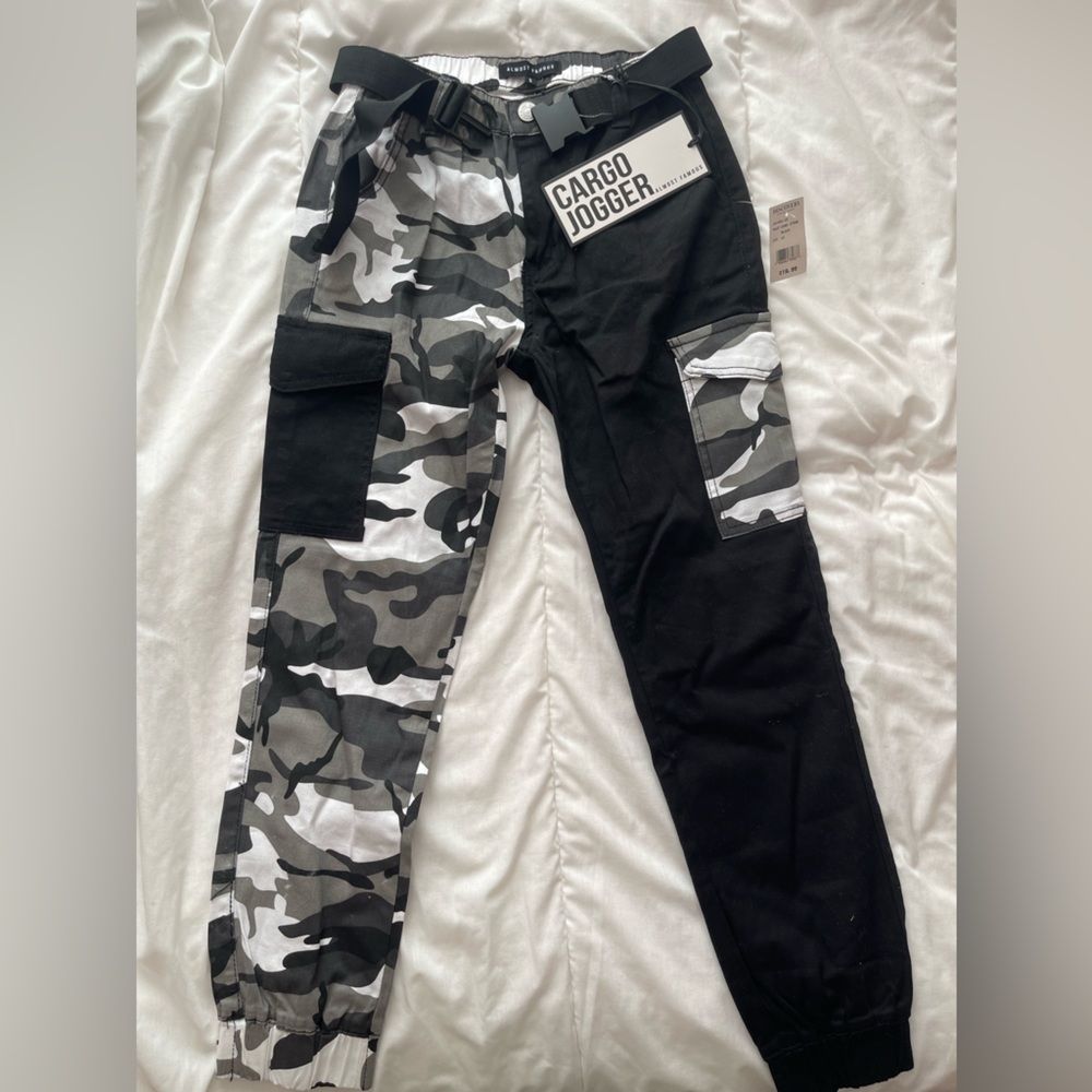 Almost Famous Camo Cargo Jogger Pants